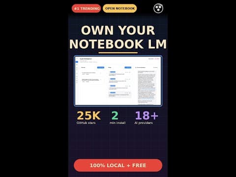 Open Notebook LM: Local AI Notebook Alternative