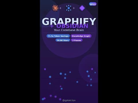 Graphify + Obsidian: AI Codebase Brain for Claude